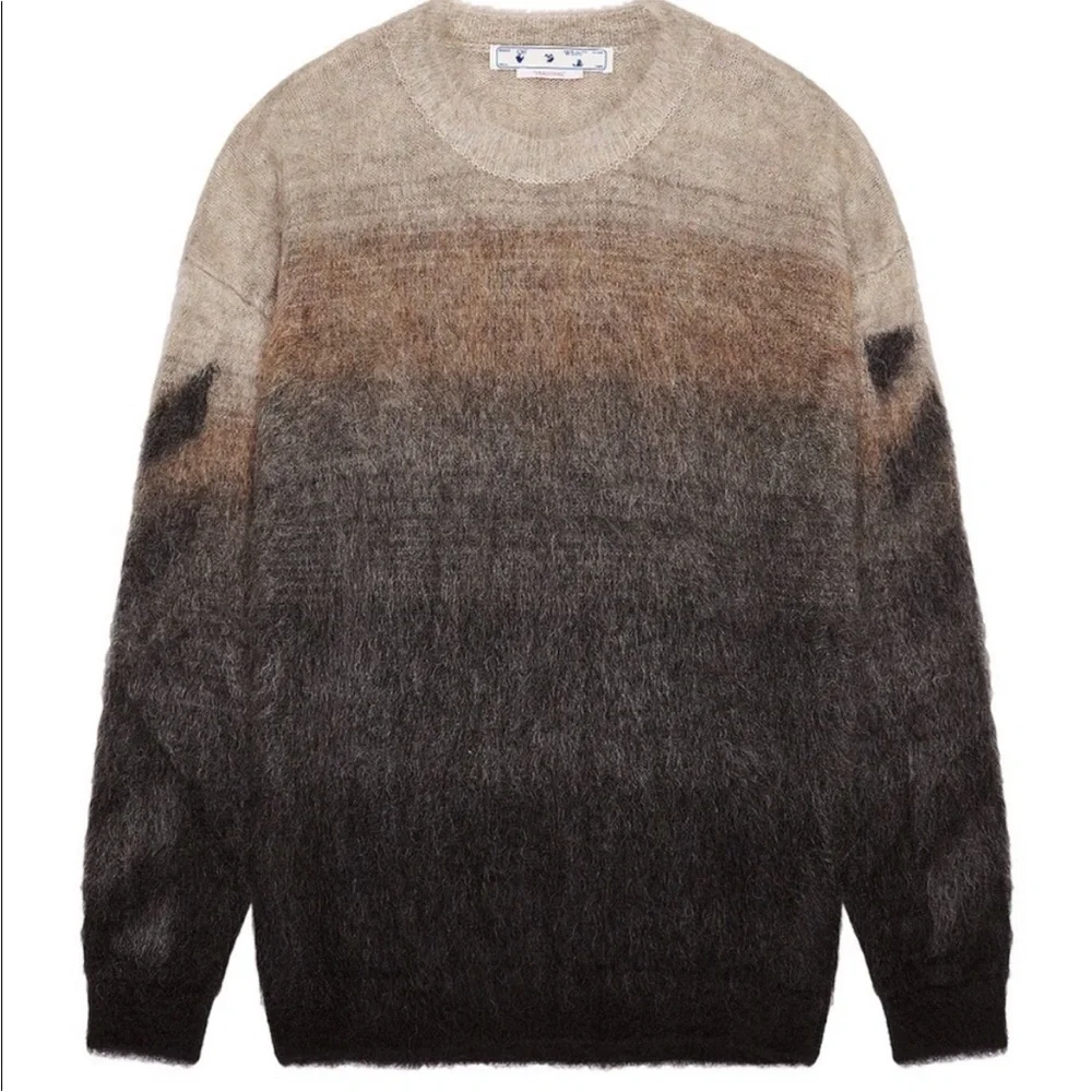 Authentic Off white Diag Arrow knit Mohair Blend Sweater